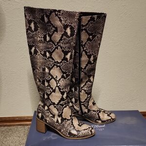Universal Thread Snakeskin Over the Knee Boots